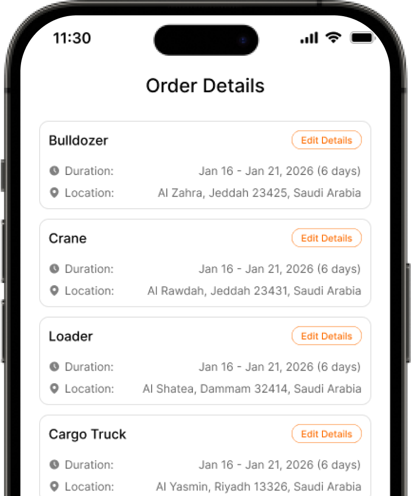 Bidding flow screen